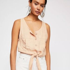 Free People Highway Cruising Button Down Top